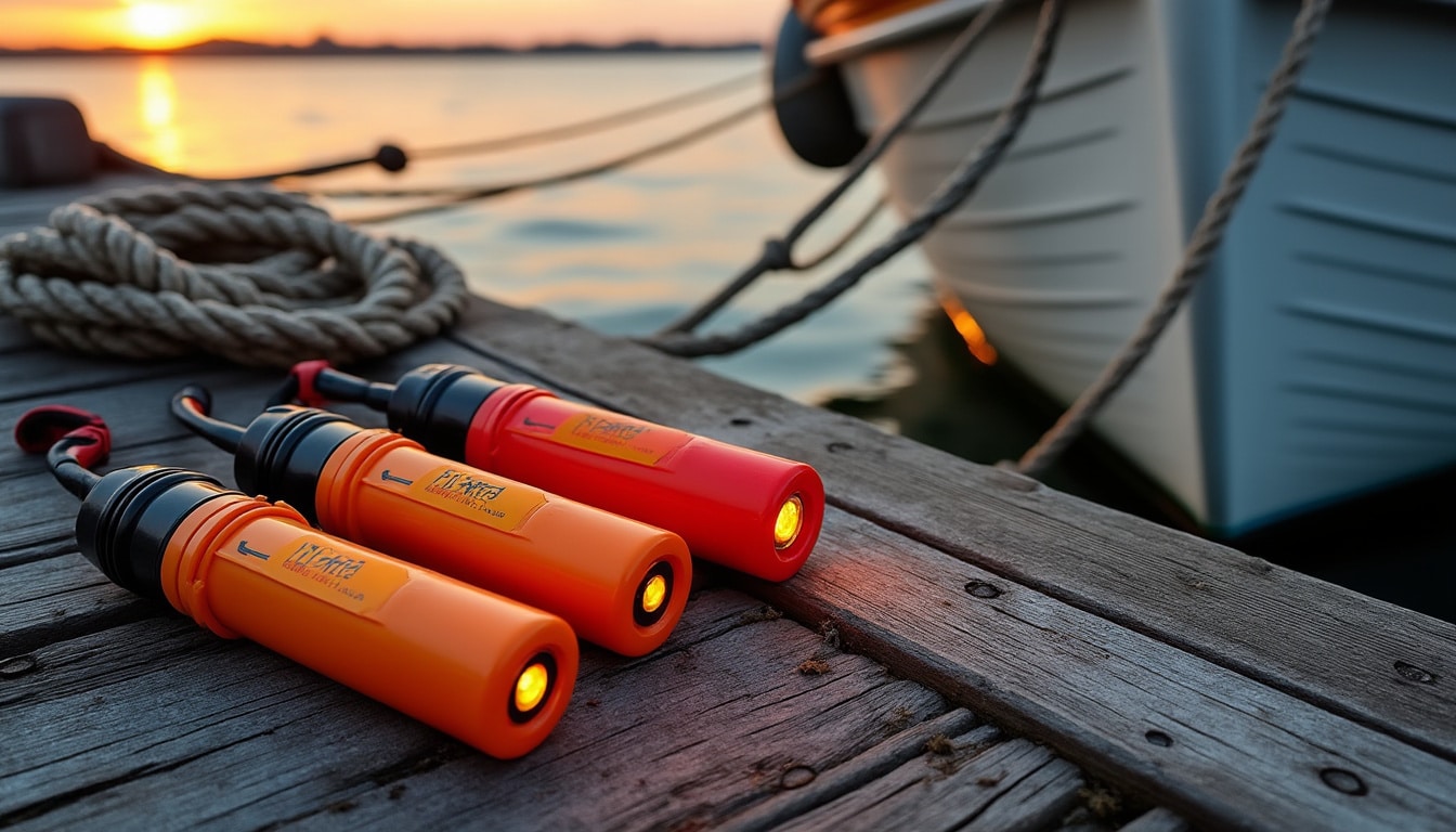 découvrez notre sélection du kit 3 feux à main pour bateau disponible sur amazon, pour assurer votre sécurité en mer avec des équipements fiables et faciles à utiliser.